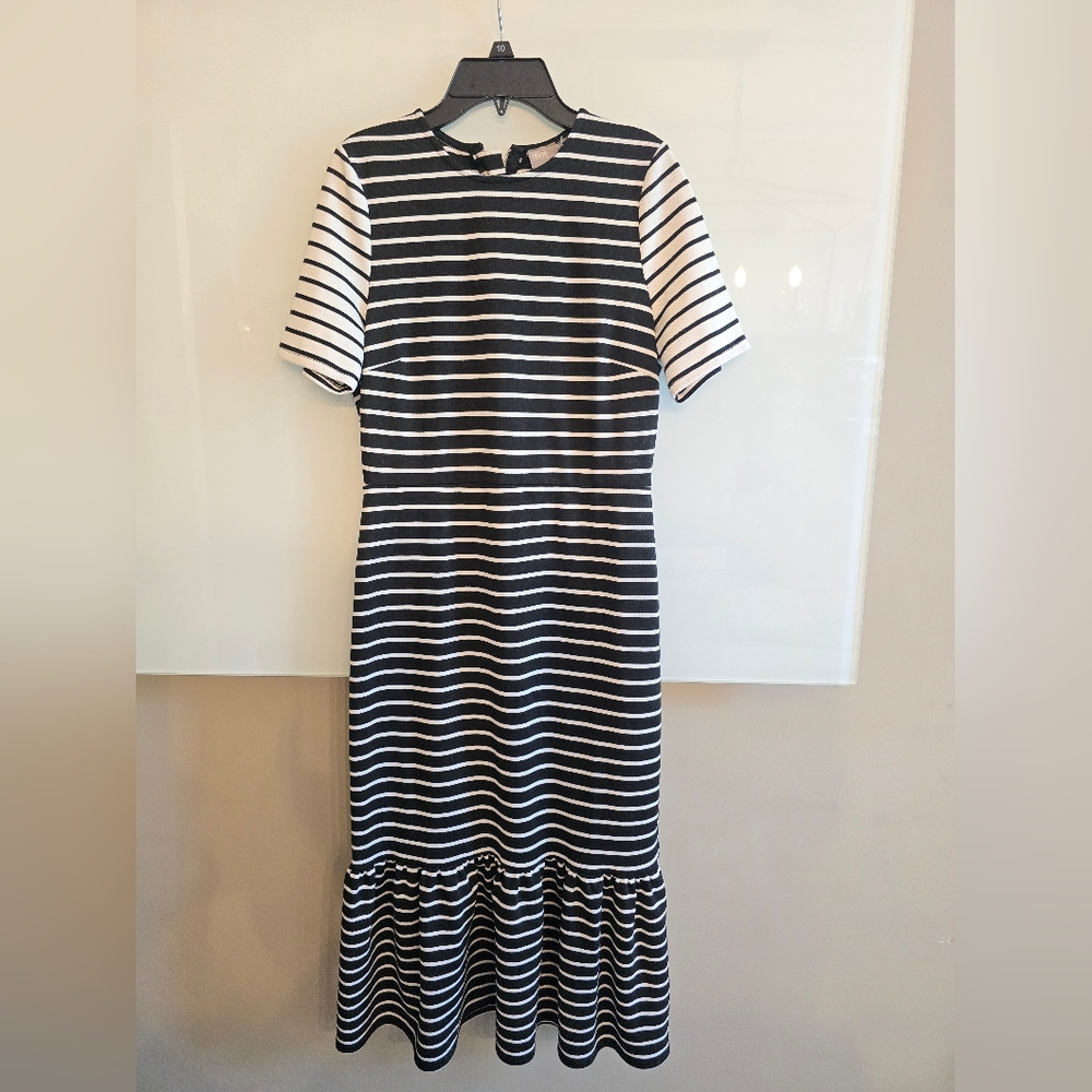 ASOS Black and White Sheath Midi Dress